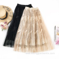 Women Fashion Loose Princess Polyester Velvet Skirts